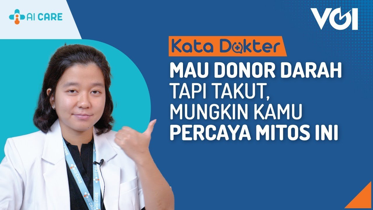 Mau Donor Darah Tapi Takut, Mungkin Kamu Percaya Mitos Ini